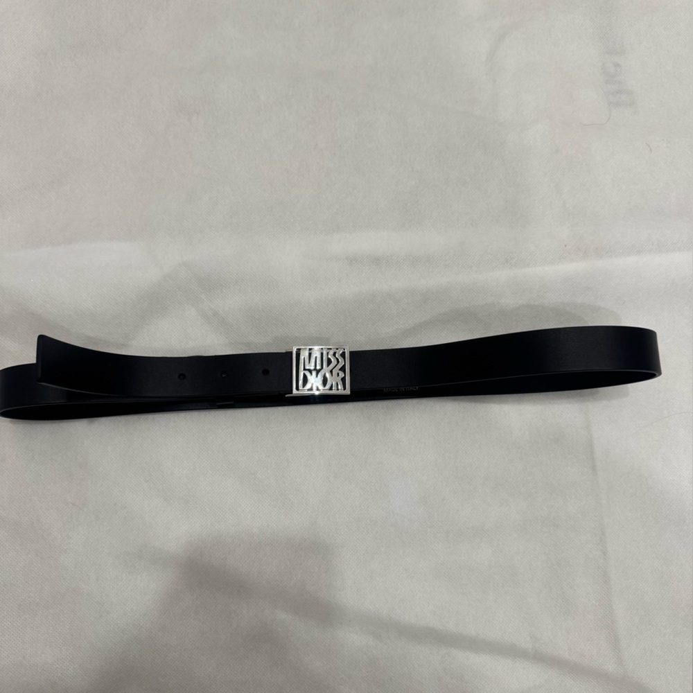 Dior Black Belt Bag with Silver Logo - Picture 5 of 13